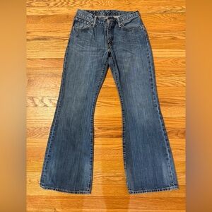 LEVIS Vintage 516 Women Bootcut Jeans Denim Rinse Blue W32 L32